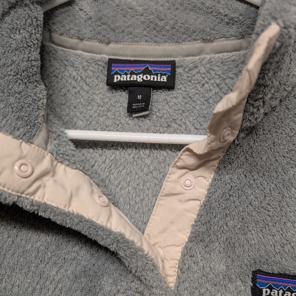 PATAGONIA (Women's Small) Re-Tool Snap Gray Fleece Pullover 25443 - Picture 4 of 9